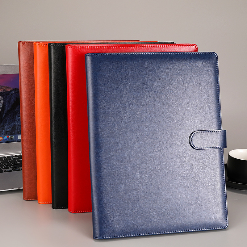Leatherwork Clamp - A4 Leather Padfolio Portfolio File Folder