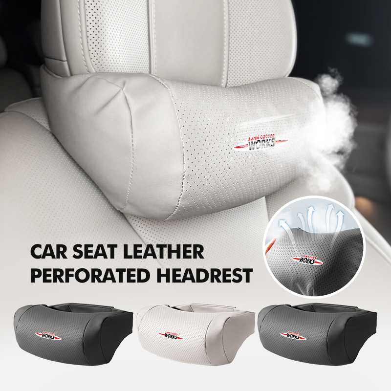 Leather Work For Car - For MINI Car Seat Headrest Neck