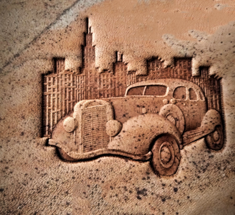 Leather Work For Car - Locomotive style Horseless Vintage car old