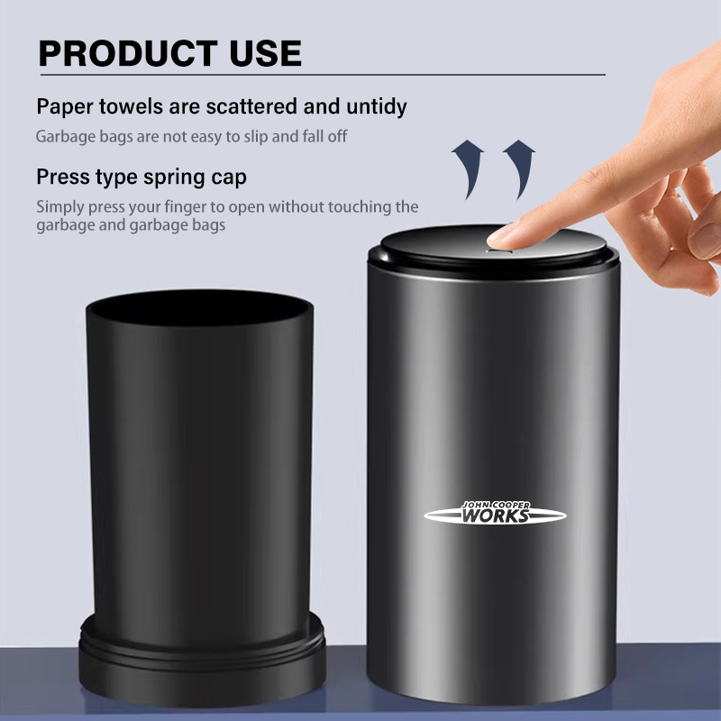 Car Trash Can Ashtray Storage  - Leather Work For Car のレビューと価格