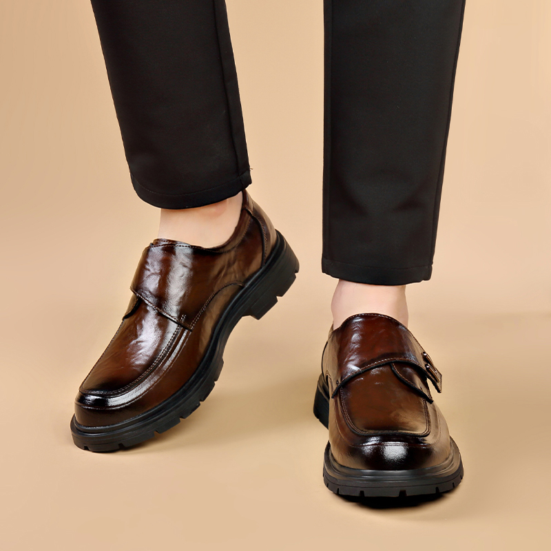 Slip on Business men's leather - Leather Work Dress のレビューと価格