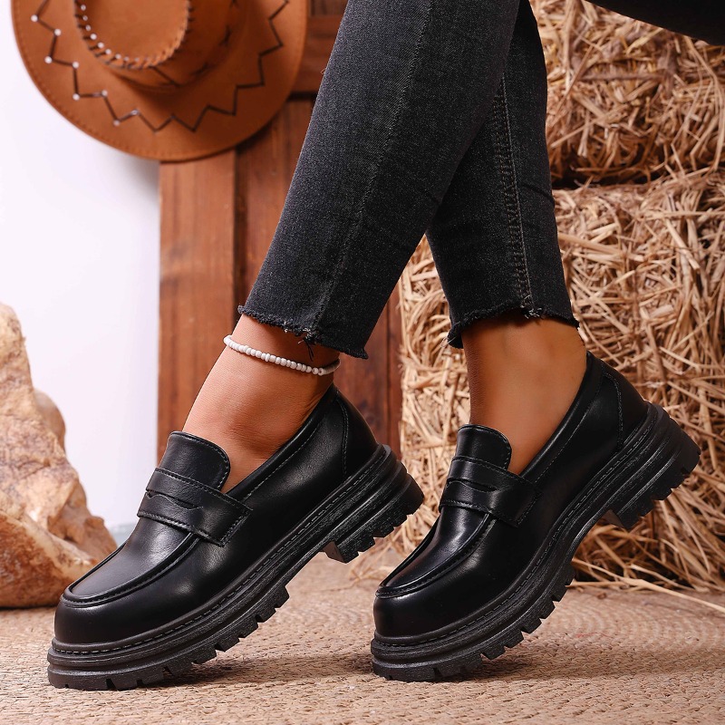 Women's Brown Leather Loafers  - Leather Work Dress のレビューと価格