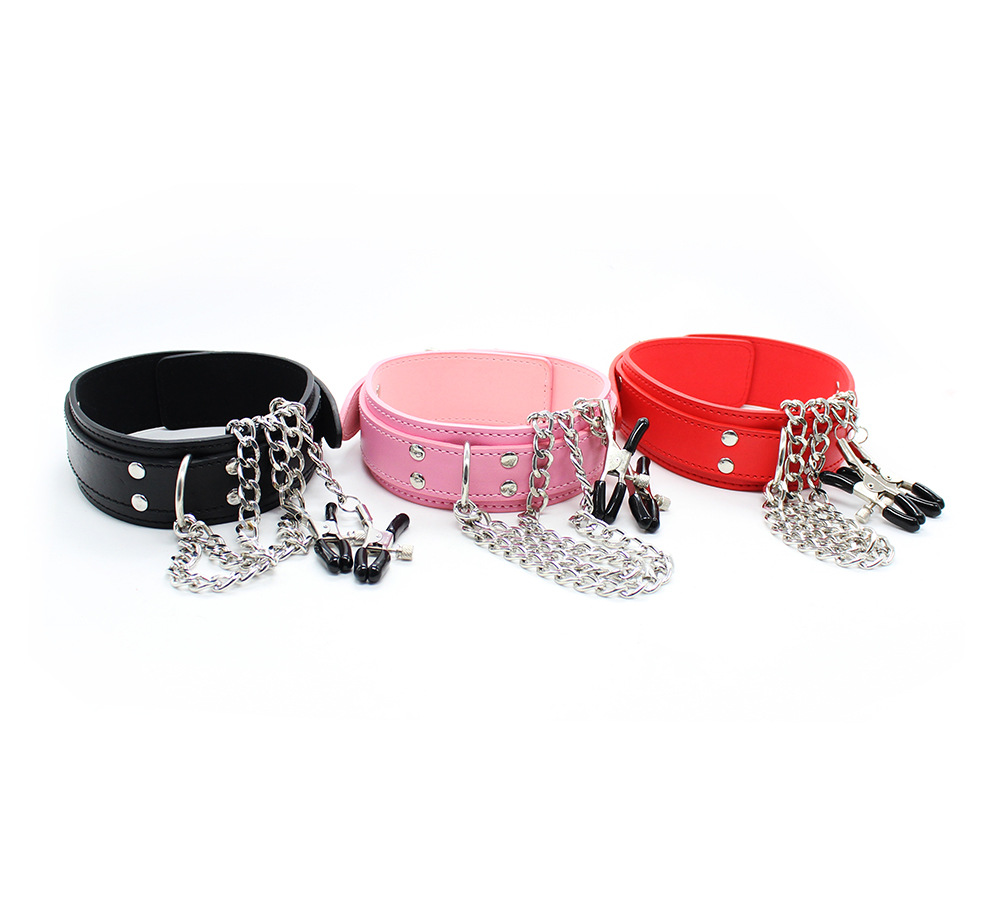 Cool Punk Choker Leather Neck  - Leatherwork Clamp のレビューと価格
