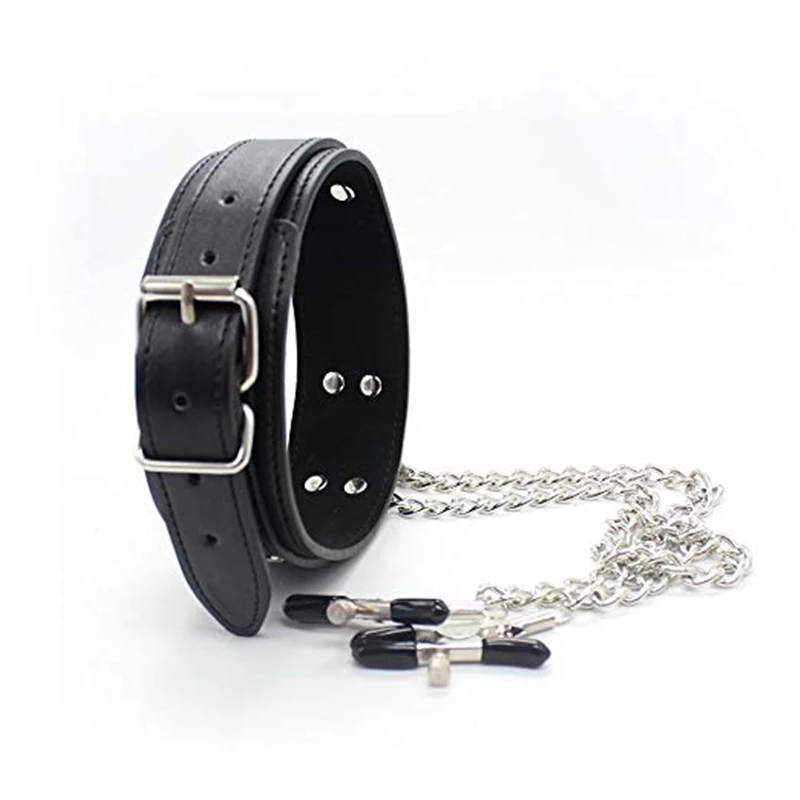 Cool Punk Choker Leather Neck  - Leatherwork Clamp のレビューと価格