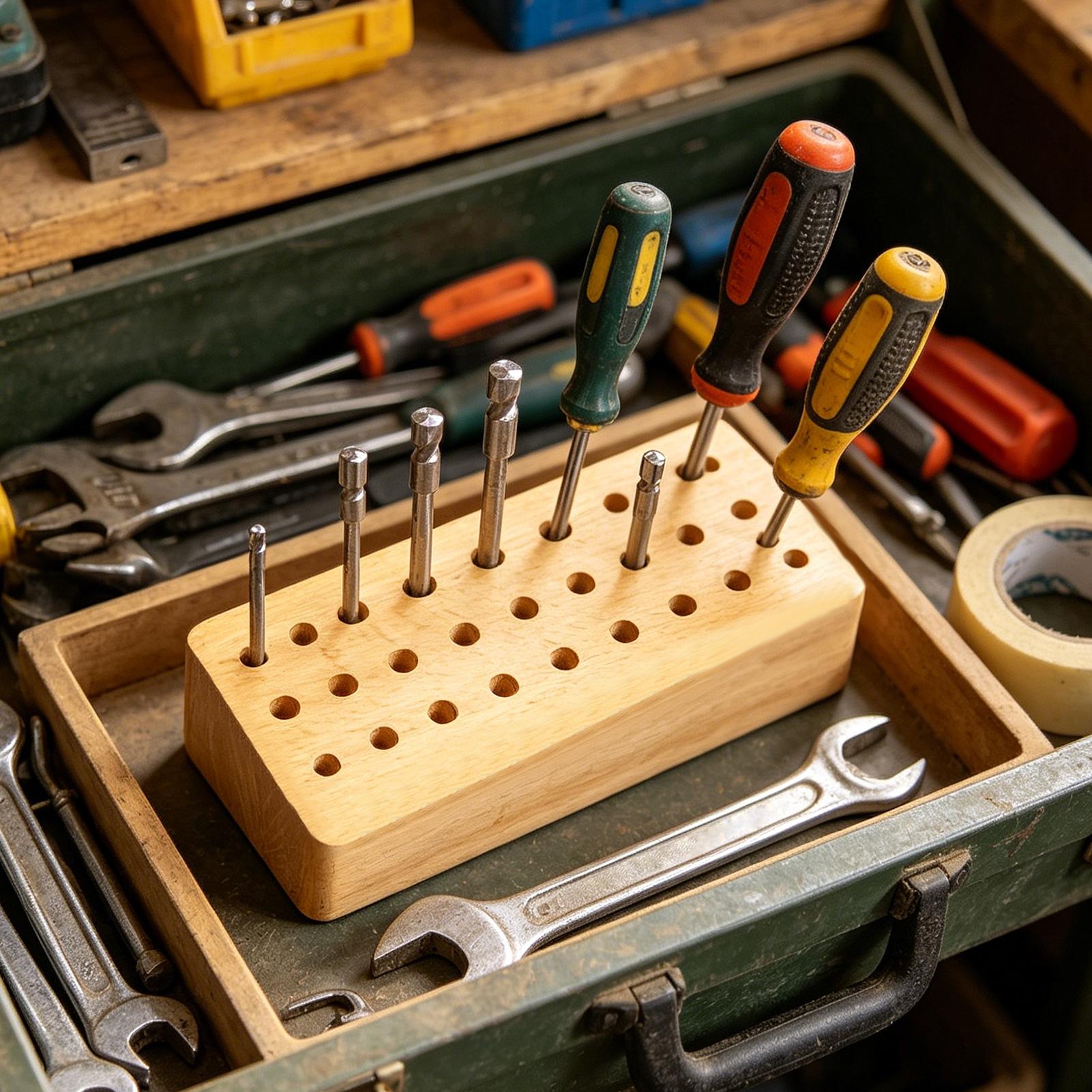 Leather Tool Holder 30-Hole Wo - Leatherwork Hobby のレビューと価格