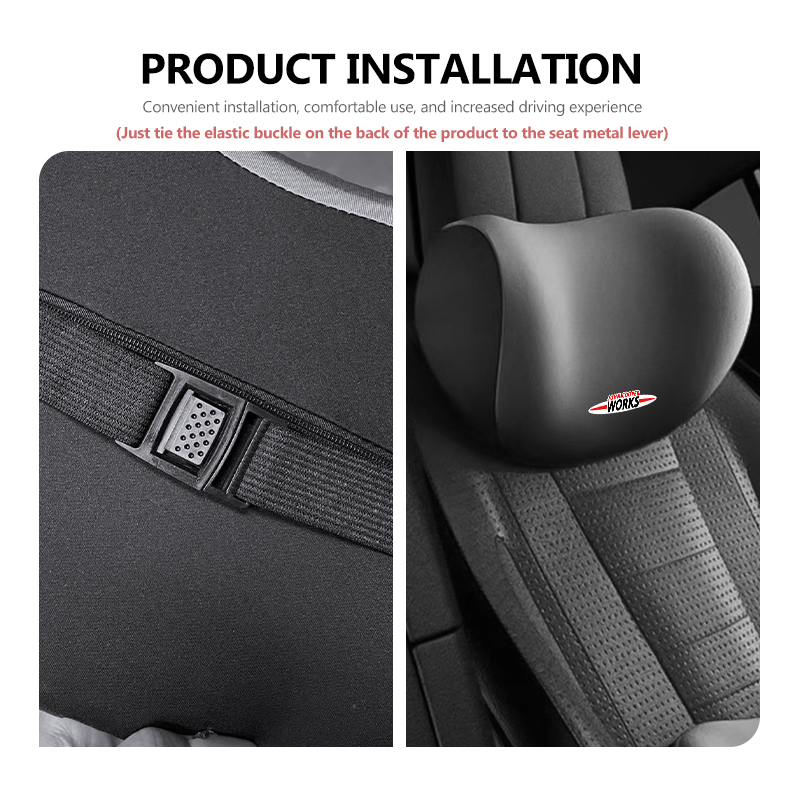For MINI Memory Cotton Car Hea - Leather Work For Car のレビューと価格