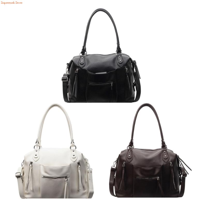 Q5WE Modern PU Leather Handbag - Leather Work Duffle のレビューと価格