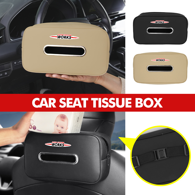 Car Tissue Box Back Seat Hangi - Leather Work For Car のレビューと価格