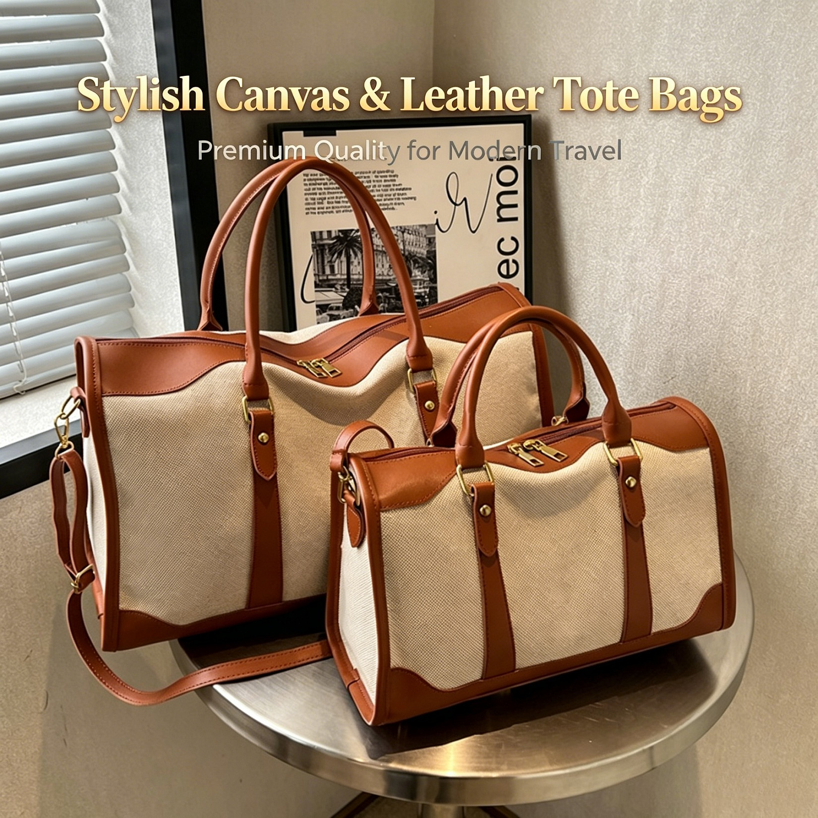 2026 Vintage Canvas & PU Leath - Leather Work Duffle のレビューと価格