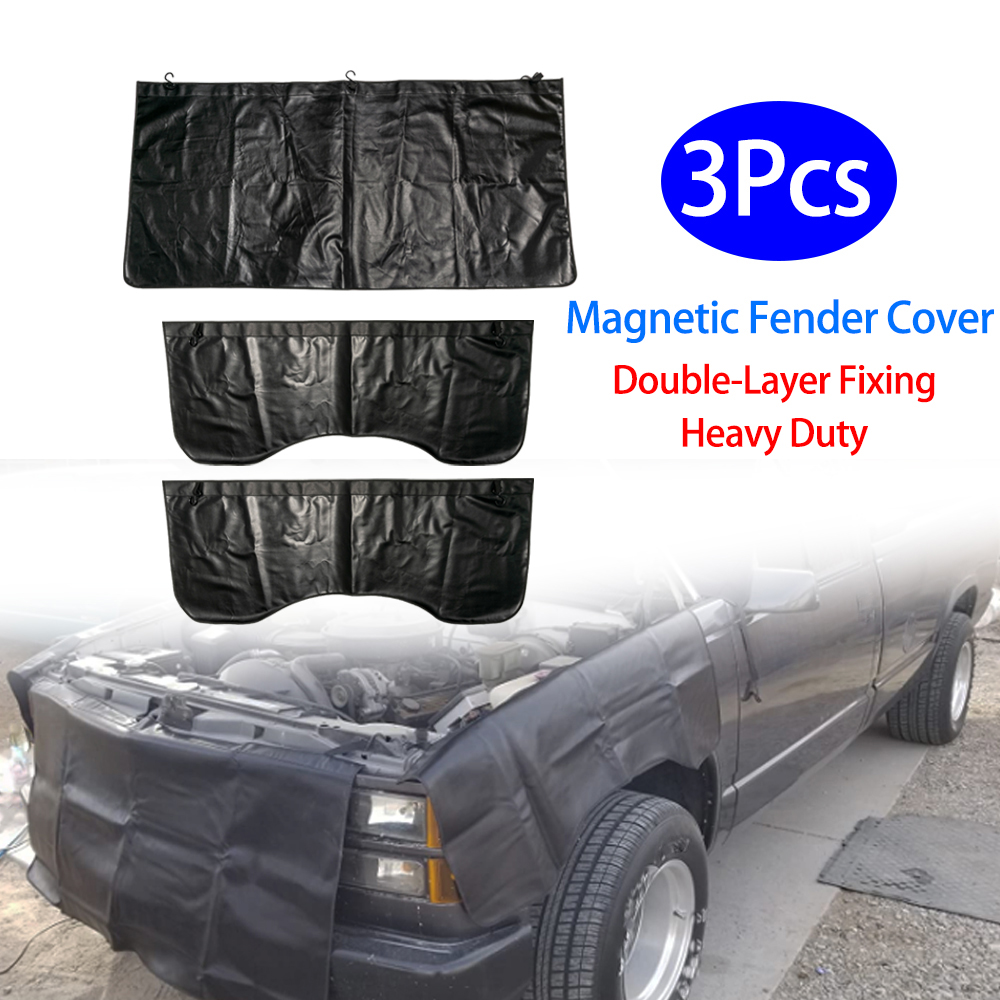 3 PCS/set Magnetic Fender Cove - Leather Work For Car のレビューと価格