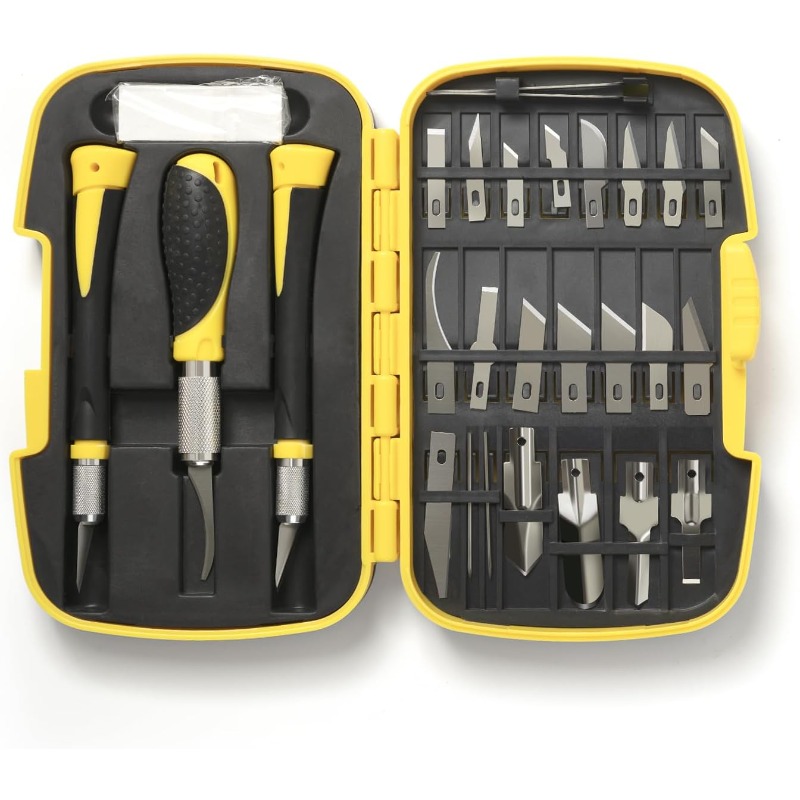 30PCS Precision Hobby Knife Se - Leatherwork Hobby のレビューと価格