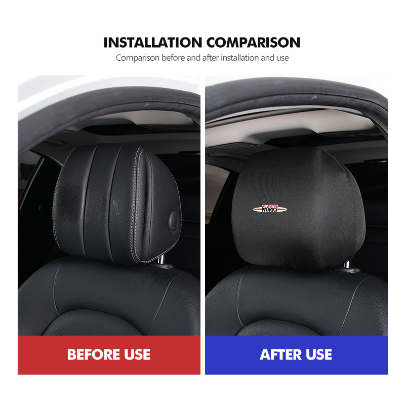 Car Head Pillow Cover Washable - Leather Work For Car のレビューと価格