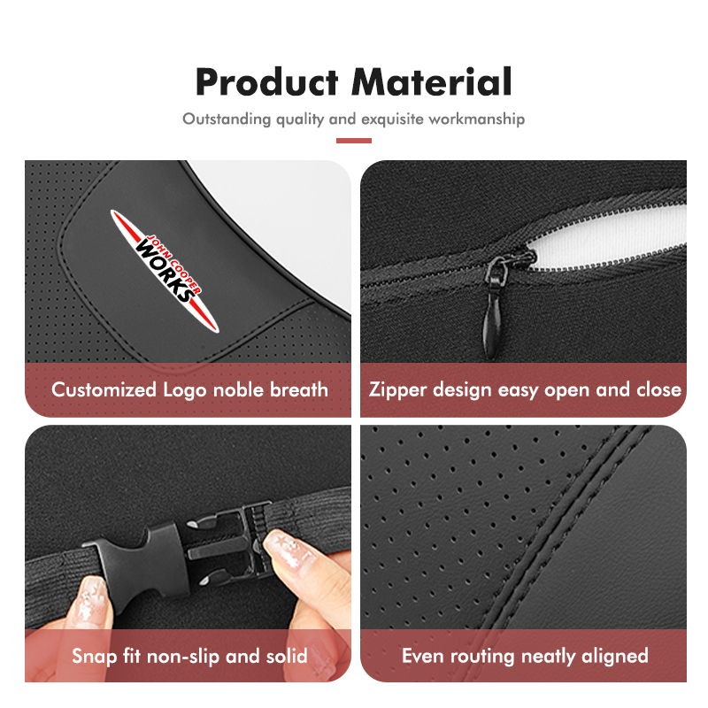 For MINI Car Headrest Lumbar S - Leather Work For Car のレビューと価格
