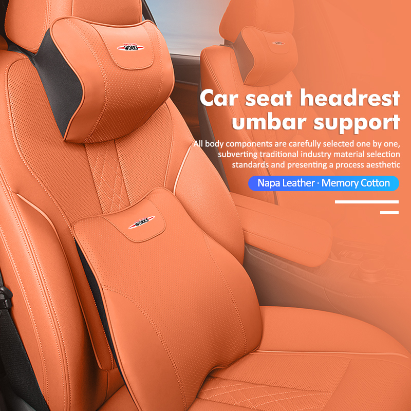 For MINI Car Headrest Lumbar S - Leather Work For Car のレビューと価格
