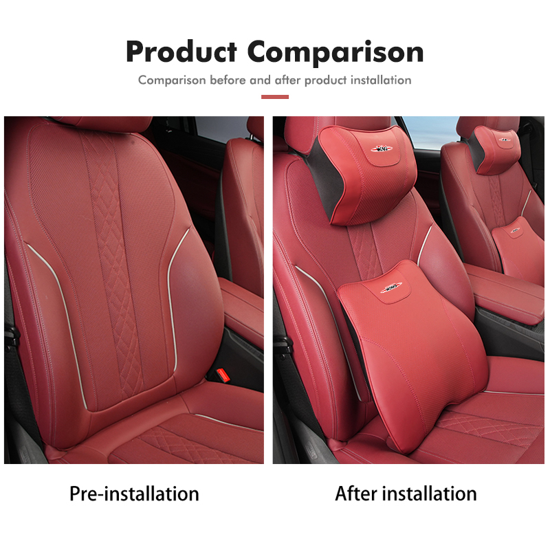 For MINI Car Headrest Lumbar S - Leather Work For Car のレビューと価格