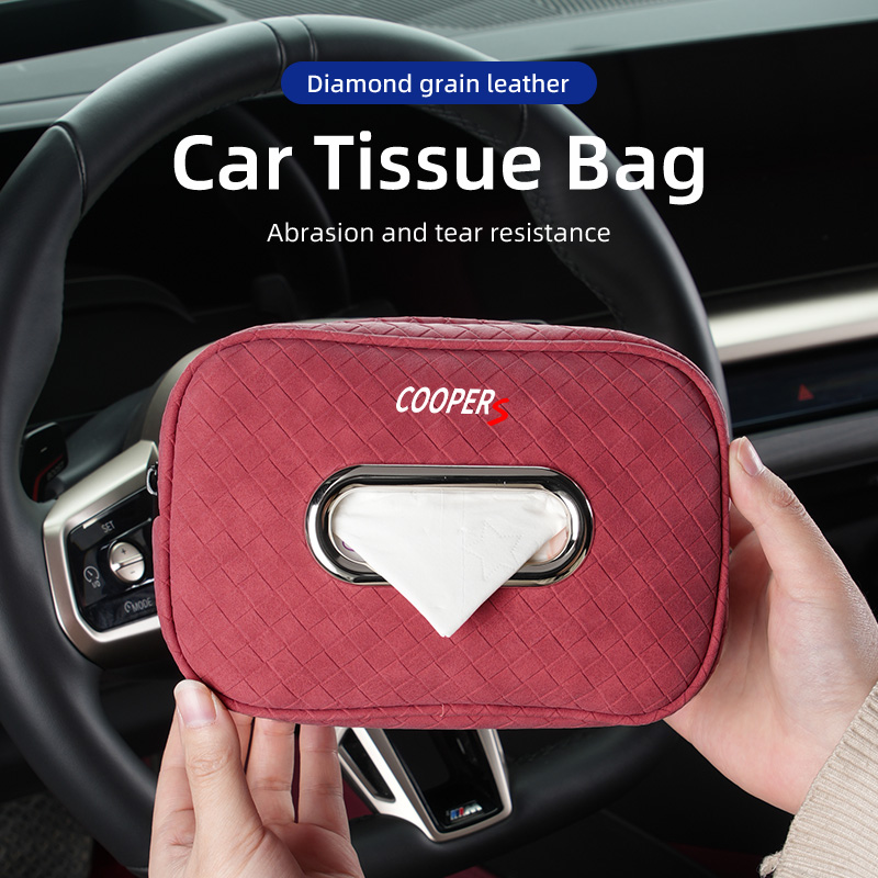 Car Tissue Box Leather Seat Ba - Leather Work For Car のレビューと価格