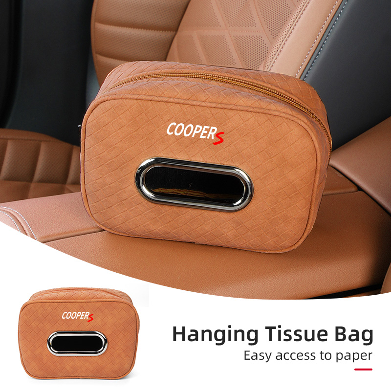 Car Tissue Box Leather Seat Ba - Leather Work For Car のレビューと価格