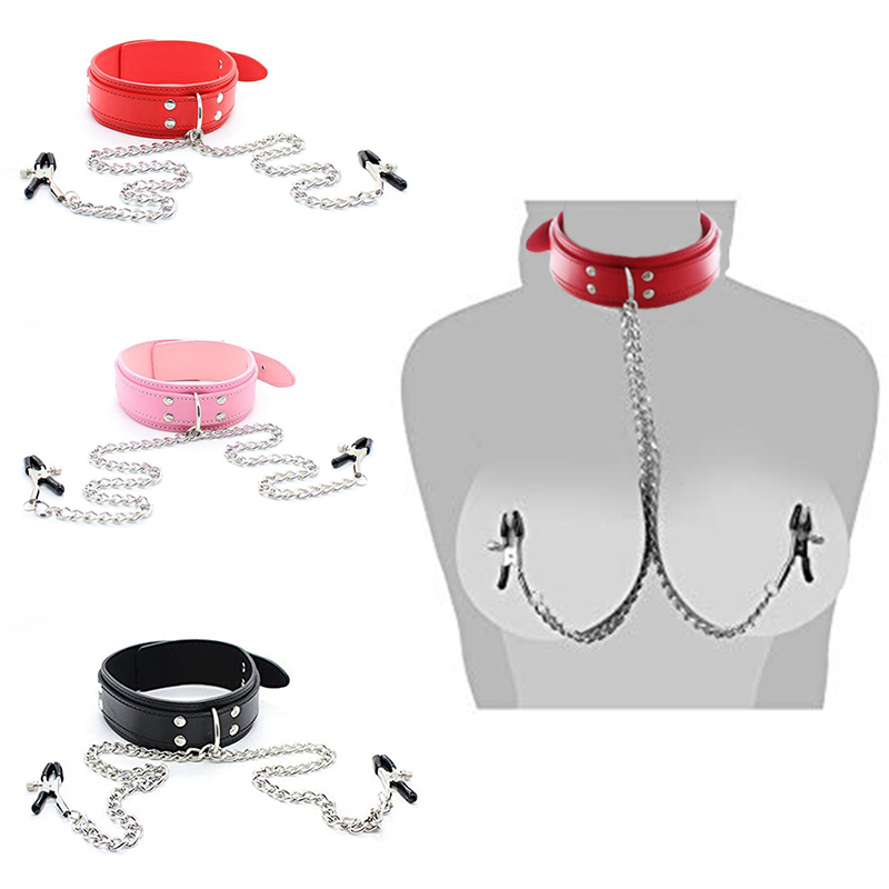 BDSM Fetish Collar Nipple Clam - Leatherwork Clamp のレビューと価格