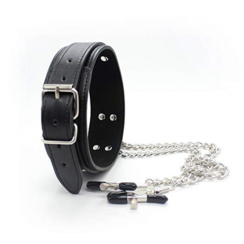 BDSM Fetish Collar Nipple Clam - Leatherwork Clamp のレビューと価格
