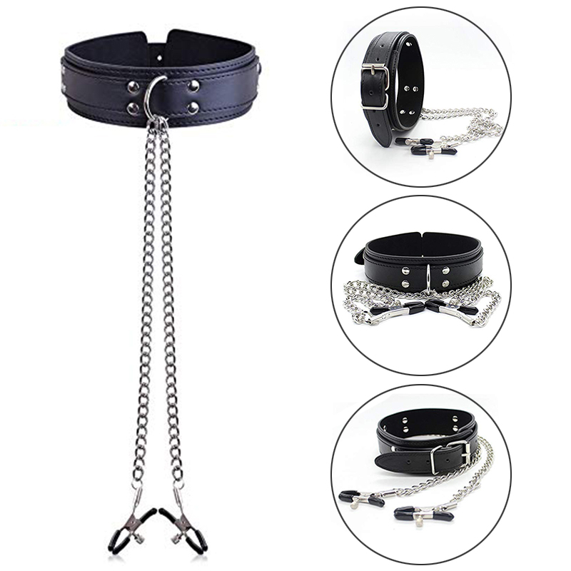 BDSM Fetish Collar Nipple Clam - Leatherwork Clamp のレビューと価格