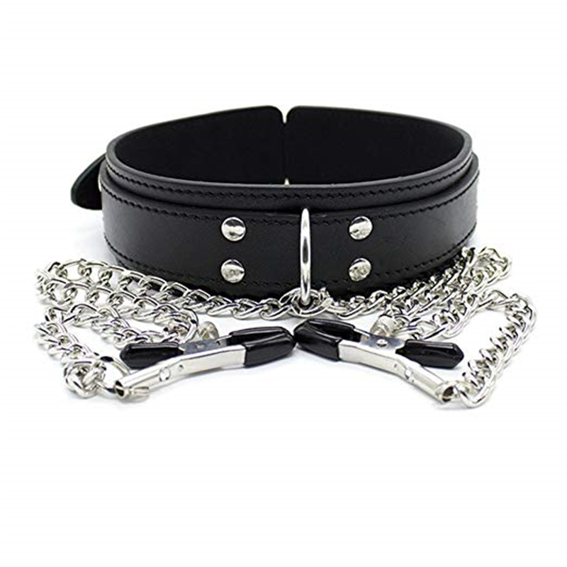 BDSM Fetish Collar Nipple Clam - Leatherwork Clamp のレビューと価格