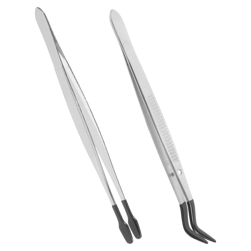 2Pcs Eyelash Tweezers Stainles - Leatherwork Hobby のレビューと価格