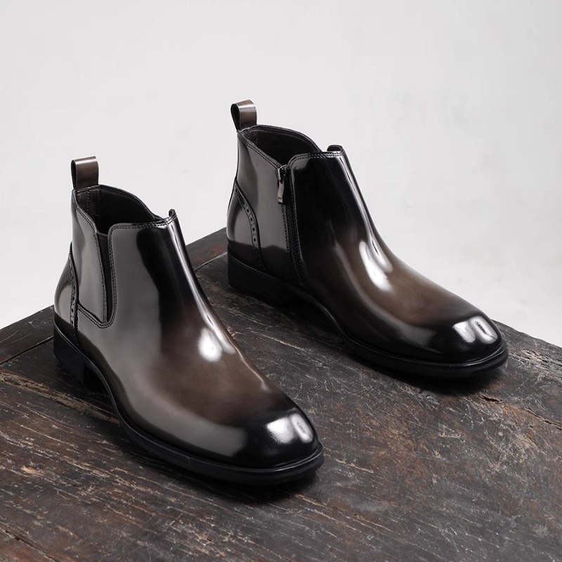 British Men Chelsea Boots Busi - Leather Work Dress のレビューと価格