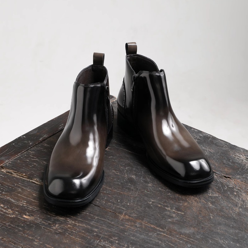 British Men Chelsea Boots Busi - Leather Work Dress のレビューと価格
