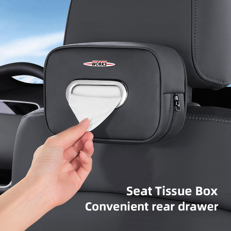 Car Tissue Storage Box Organiz - Leather Work For Car のレビューと価格