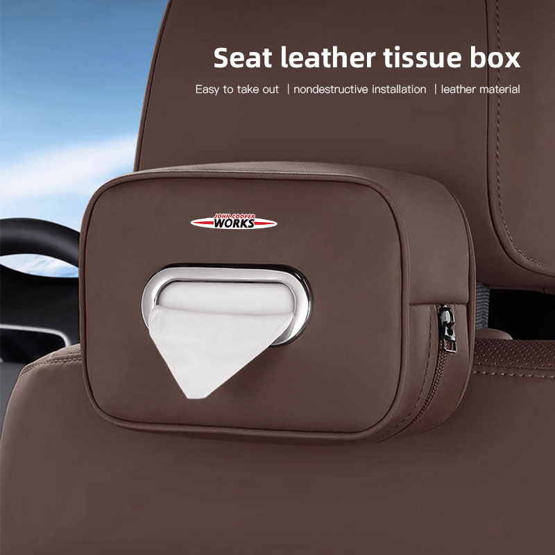 Car Tissue Storage Box Organiz - Leather Work For Car のレビューと価格